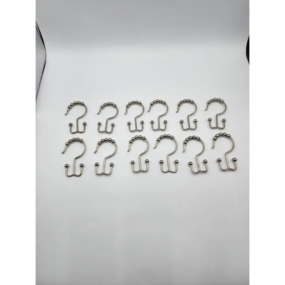 Utopia Bedding Stainless Steel Shower Curtain Hooks 12 count. #O-LD